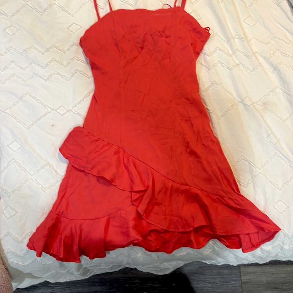 Coral summer dress